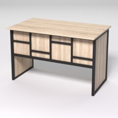 Стол для компьютера СК-31 СТРОНГ в стиле ЛОФТ декор №3, Дуб Сонома