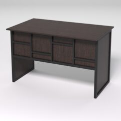 Стол для компьютера СК-31 СТРОНГ в стиле ЛОФТ декор №3, Дуб Венге