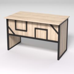 Стол для компьютера СК-31 СТРОНГ в стиле ЛОФТ декор №4, Дуб Сонома