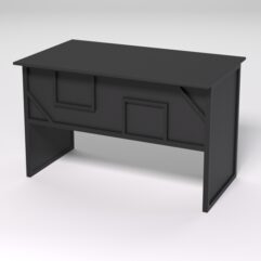 Стол для компьютера СК-31 СТРОНГ в стиле ЛОФТ декор №4, Черный