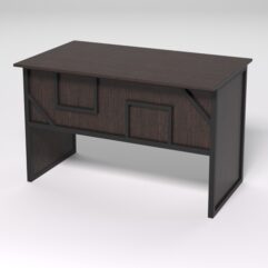 Стол для компьютера СК-31 СТРОНГ в стиле ЛОФТ декор №4, Дуб Венге