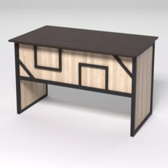 Стол для компьютера СК-31 СТРОНГ в стиле ЛОФТ декор №4, Дуб Венге и Дуб Сонома