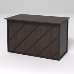 Стол для компьютера СК-31А СТРОНГ в стиле ЛОФТ декор №2, Дуб Венге