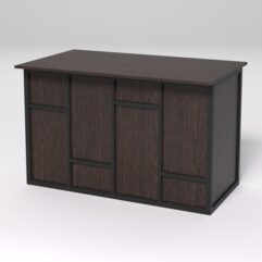 Стол для компьютера СК-31А СТРОНГ в стиле ЛОФТ декор №3, Дуб Венге