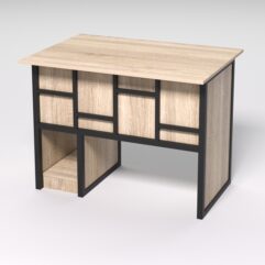 Стол для компьютера СК-32 СТРОНГ в стиле ЛОФТ декор №3, Дуб Сонома