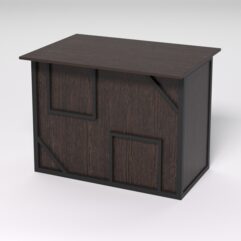 Стол для компьютера СК-32А СТРОНГ в стиле ЛОФТ декор №4, Дуб Венге