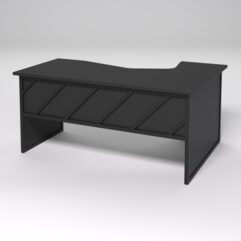 Стол эргономичный левосторонний НТ-060 СТРОНГ в стиле ЛОФТ декор №2, Черный