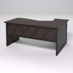 Стол эргономичный левосторонний НТ-060 СТРОНГ в стиле ЛОФТ декор №2, Дуб Венге