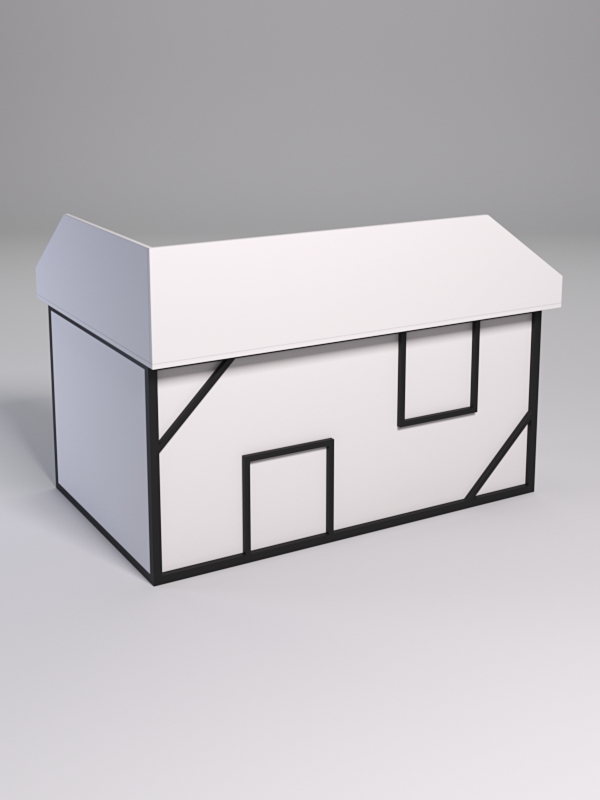 Стол эргономичный офисный СЭ-12А (Правосторонний) с экраном СТРОНГ в стиле ЛОФТ декор №4, Белый