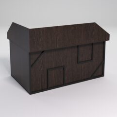 Стол эргономичный офисный СЭ-12А (Правосторонний) с экраном СТРОНГ в стиле ЛОФТ декор №4, Дуб Венге