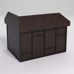 Стол эргономичный офисный СЭ-14А (правосторонний) с экраном СТРОНГ в стиле ЛОФТ декор №3, Дуб Венге