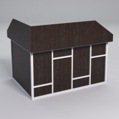 Стол эргономичный офисный СЭ-14А (правосторонний) с экраном СТРОНГ в стиле ЛОФТ декор №3, Дуб Венге + металлический каркас Белый