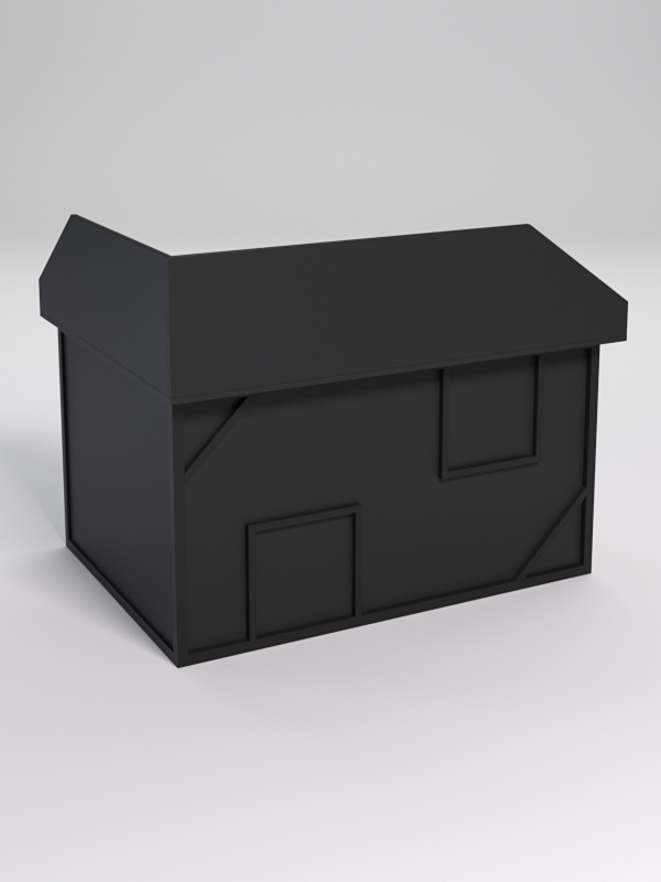 Стол эргономичный офисный СЭ-14А (правосторонний) с экраном СТРОНГ в стиле ЛОФТ декор №4, Черный