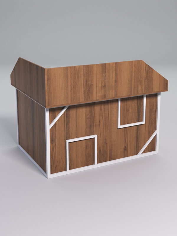 Стол эргономичный офисный СЭ-14А (правосторонний) с экраном СТРОНГ в стиле ЛОФТ декор №4, Орех + металлический каркас Белый