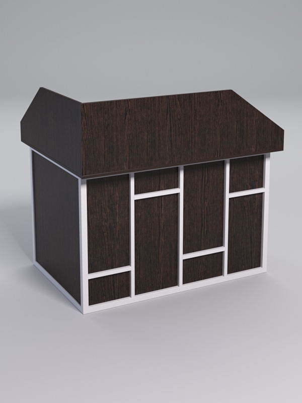 Стол эргономичный офисный СЭ-16А (правосторонний) с экраном СТРОНГ в стиле ЛОФТ декор №3, Дуб Венге + металлический каркас Белый