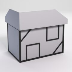 Стол эргономичный офисный СЭ-16А (правосторонний) с экраном СТРОНГ в стиле ЛОФТ декор №4, Серый