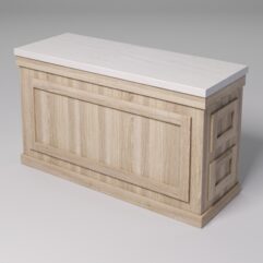 Стол для цветочного магазина БУКЕТ №4К, столешница из искусственного камня, Дуб Сонома