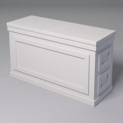 Стол для цветочного магазина БУКЕТ №4К, столешница из искусственного камня, Белый