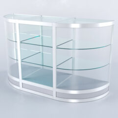 Прилавок из профиля с секторами №4 (без дверок), Серый