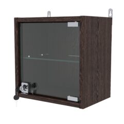 Витрина настенная с регулировочными полками МИНИ 30*30*20-РЕГ, Дуб Венге