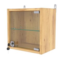 Витрина настенная с регулировочными полками МИНИ 30*30*20-РЕГ, Дуб Золотистый