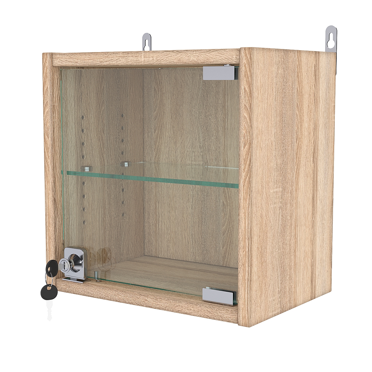 Витрина настенная с регулировочными полками МИНИ 30*30*20-РЕГ, Дуб Сонома
