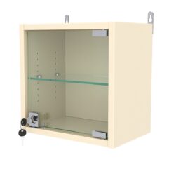 Витрина настенная с регулировочными полками МИНИ 30*30*20-РЕГ, Крем Вайс