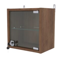 Витрина настенная с регулировочными полками МИНИ 30*30*20-РЕГ, Орех