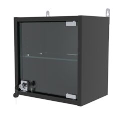 Витрина настенная с регулировочными полками МИНИ 30*30*20-РЕГ, Черный