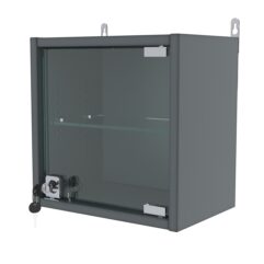 Витрина настенная с регулировочными полками МИНИ 30*30*20-РЕГ, Темно-Серый