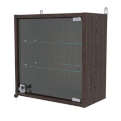 Витрина настенная с регулировочными полками МИНИ 40*40*20-РЕГ, Дуб Венге