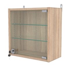 Витрина настенная с регулировочными полками МИНИ 40*40*20-РЕГ, Дуб Сонома