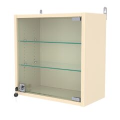 Витрина настенная с регулировочными полками МИНИ 40*40*20-РЕГ, Крем Вайс