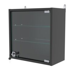 Витрина настенная с регулировочными полками МИНИ 40*40*20-РЕГ, Черный