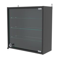 Витрина настенная с регулировочными полками МИНИ 50*50*20-РЕГ, Черный