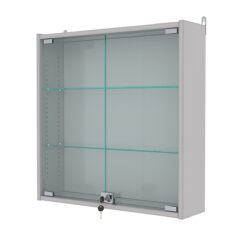 Витрина настенная с регулировочными полками №1-1А-РЕГ, Серый