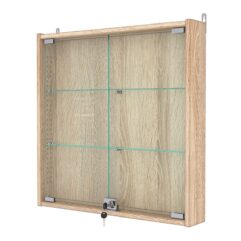 Витрина настенная с регулировочными полками №1-1АУ-РЕГ, Дуб Сонома