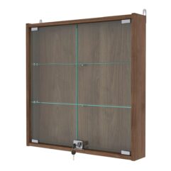 Витрина настенная с регулировочными полками №1-1АУ-РЕГ, Орех