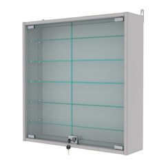 Витрина настенная с регулировочными полками №1-5А-РЕГ, Серый