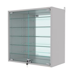 Витрина настенная с регулировочными полками №1-6АГ-РЕГ, Серый