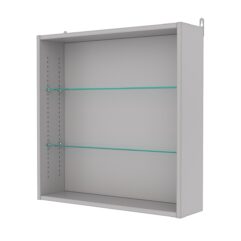 Витрина настенная с регулировочными полками №1-1Г-РЕГ, Серый