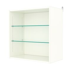 Витрина настенная с регулировочными полками №1-1ГГ-РЕГ, Белый