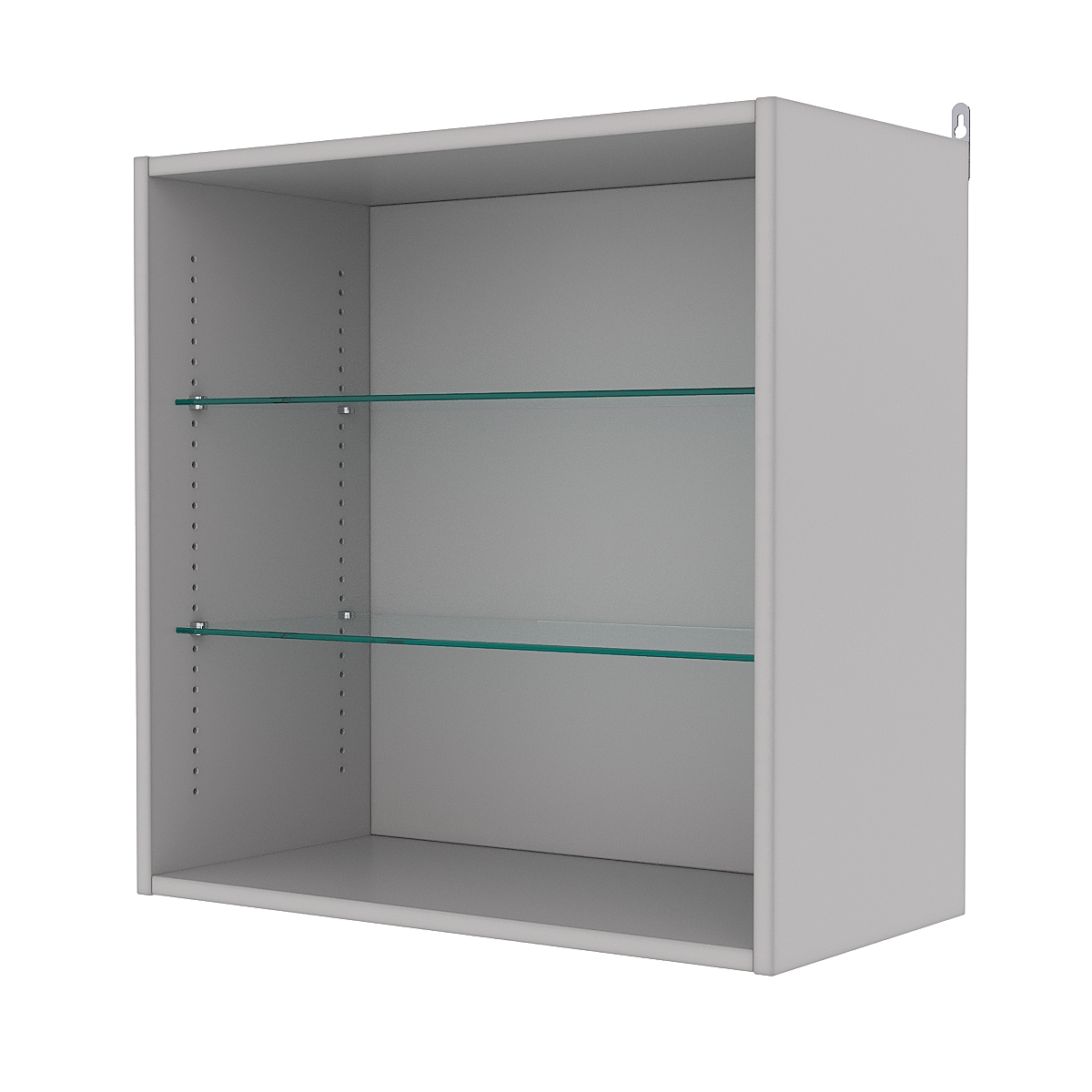 Витрина настенная с регулировочными полками №1-1ГГ-РЕГ, Серый