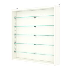 Витрина настенная с регулировочными полками №1-5ГУ-РЕГ, Белый