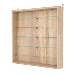 Витрина настенная с регулировочными полками №1-5ГУ-РЕГ, Дуб Сонома