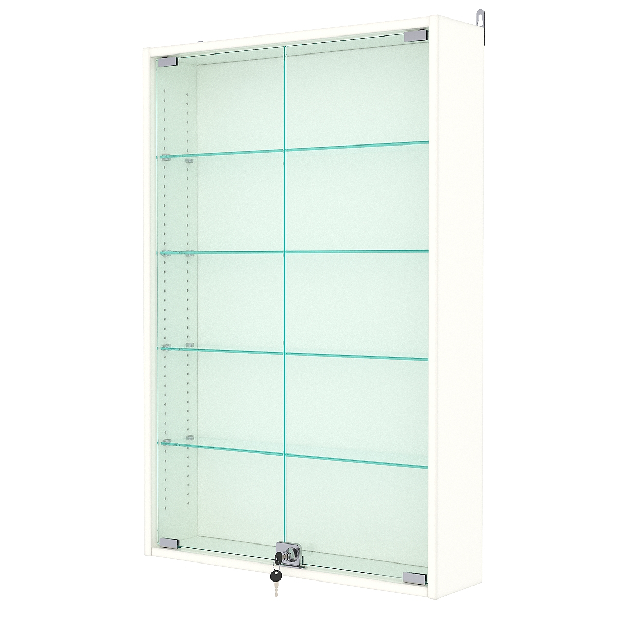 Витрина настенная с регулировочными полками №2-1А-РЕГ, Белый