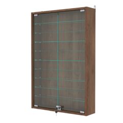 Витрина настенная с регулировочными полками №2-5А-РЕГ, Орех