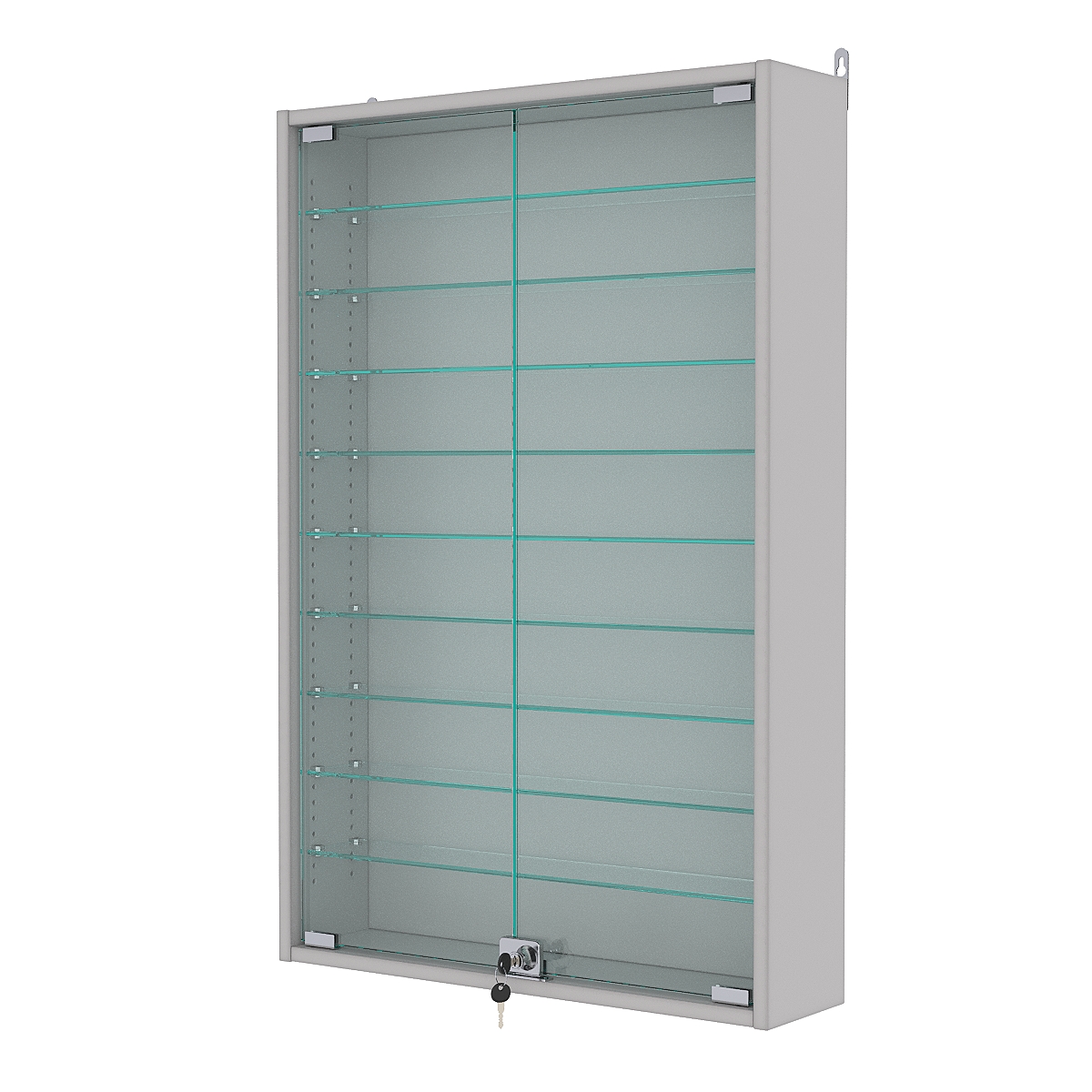 Витрина настенная с регулировочными полками №2-5А-РЕГ, Серый