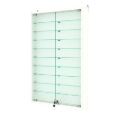 Витрина настенная с регулировочными полками №2-5АУ-РЕГ, Белый