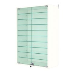 Витрина настенная с регулировочными полками №2-5АГ-РЕГ, Белый